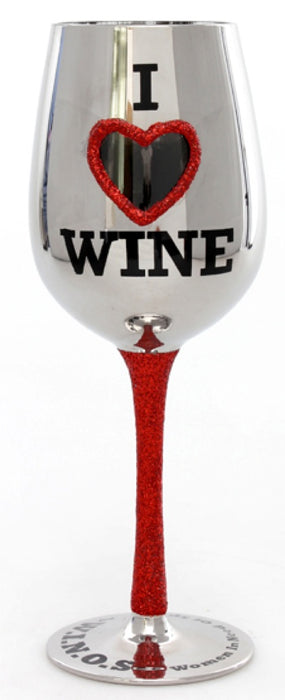 T4895A I Love Wine Glass