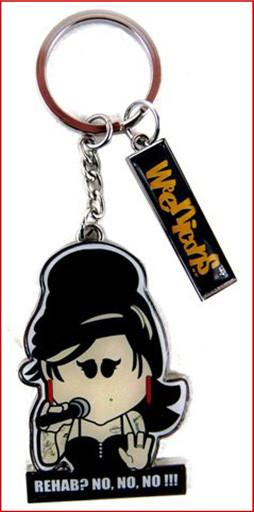 Rehab No No No Metal Keyring