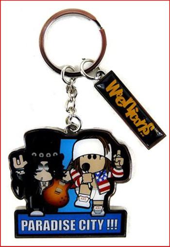 Paradise City Keyring