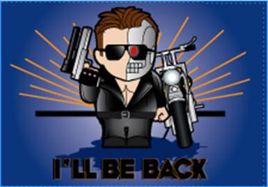 I'Ll Be Back Magnet