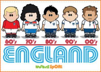 England Squad 1960'S -1990'S Magnet
