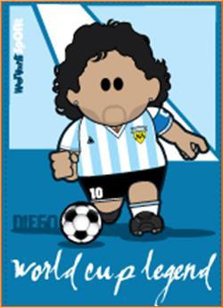 Maradona World Cup Legend Magnet