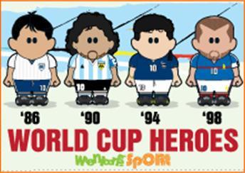 World Cup1986-1998 Heroes Magnet