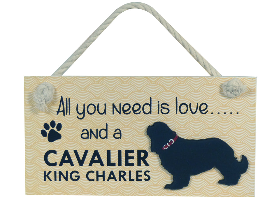 Wooden Pet Sign - Cavalier King Charles