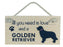 Wooden Pet Sign - Golden Retriever