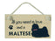 Wooden Pet Sign - Maltese