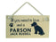 Wooden Pet Sign - Parson Jack Russell