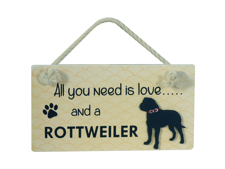 Wooden Pet Sign - Rottweiler