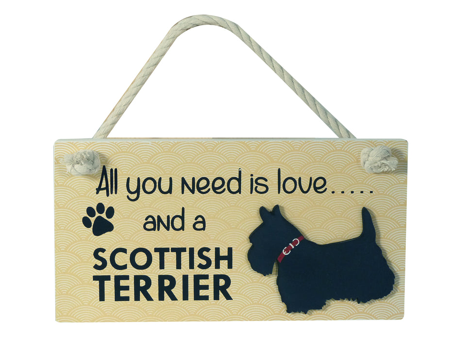 Wooden Pet Sign - Scottish Terrier