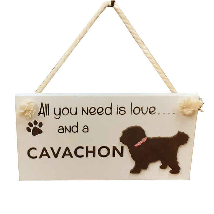 Wooden Hanging Dog Sign