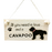 Wooden Hanging Dog Sign