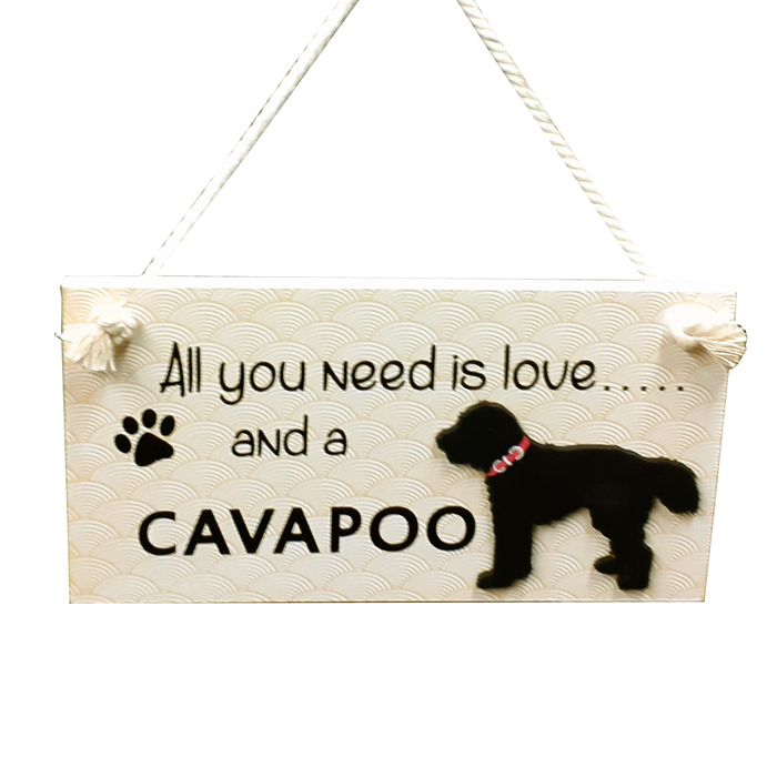 Wooden Hanging Dog Sign