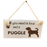 Wooden Hanging Dog Sign