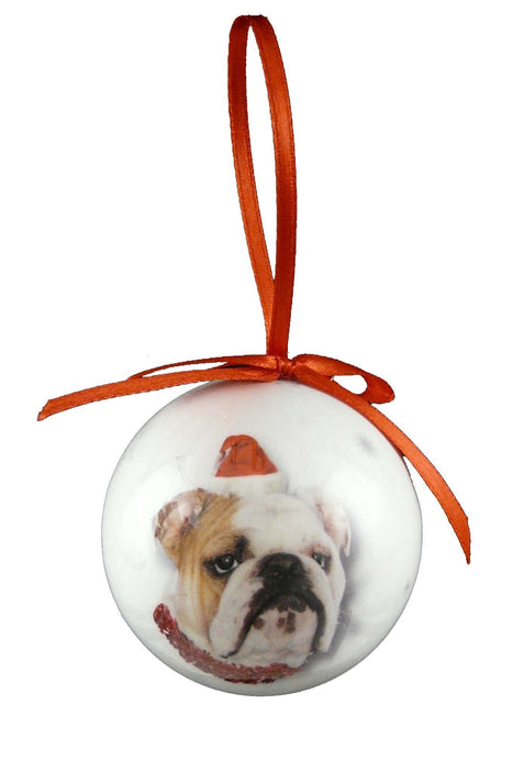 Christmas Bulldog Bauble