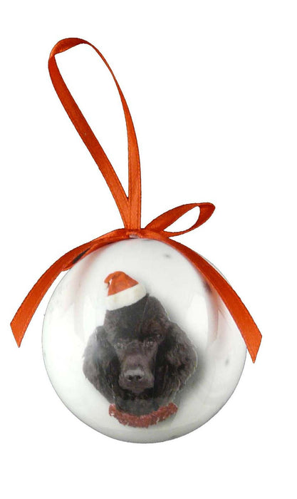 Christmas Poodle Bauble