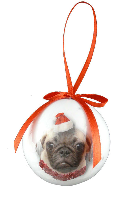 Christmas Pug Bauble