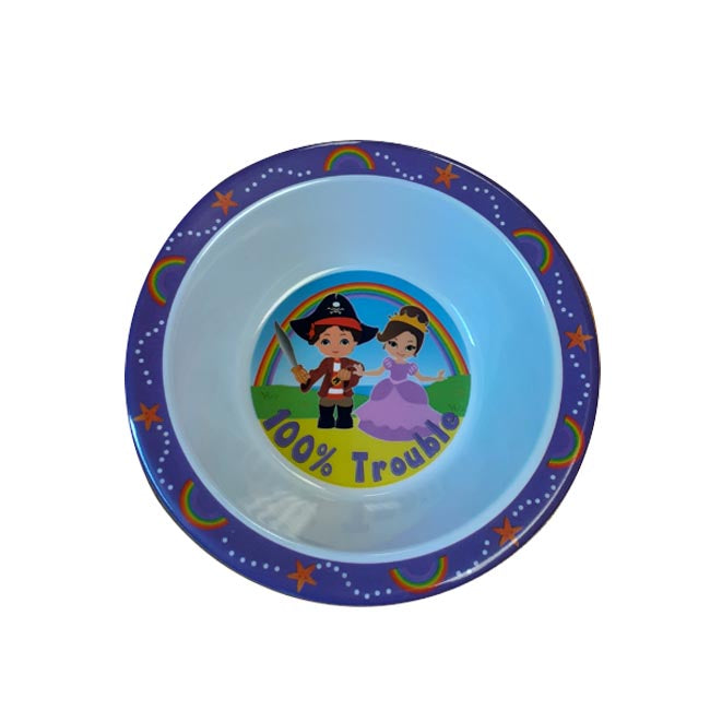 Childrens Melamine Food Bowl - Boys Names