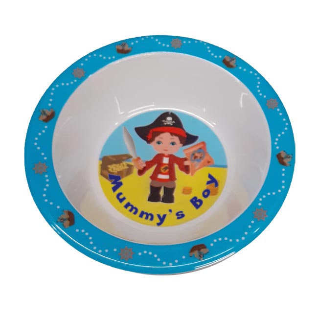 Childrens Melamine Food Bowl - Boys Names