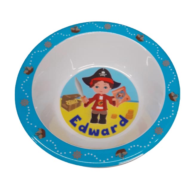 Childrens Melamine Food Bowl - Boys Names