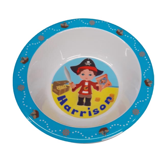 Childrens Melamine Food Bowl - Boys Names