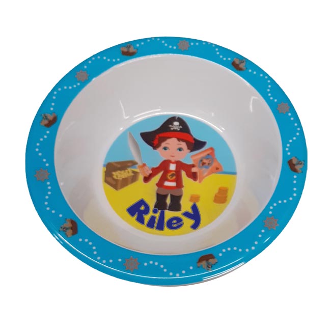 Childrens Melamine Food Bowl - Boys Names