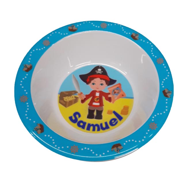 Childrens Melamine Food Bowl - Boys Names