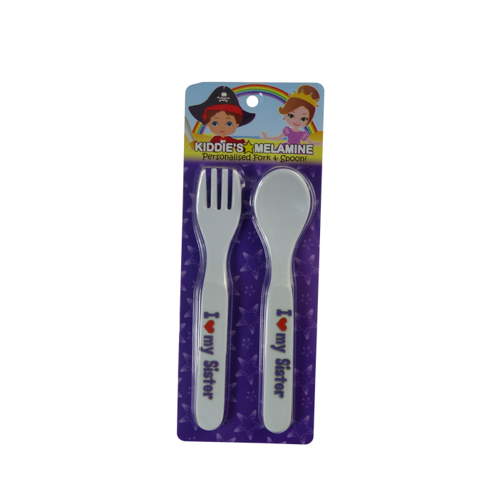 Childrens Melamine Cutlery Set - Generic Titles