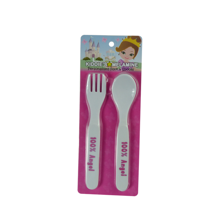 Childrens Melamine Cutlery Set - Girls Names