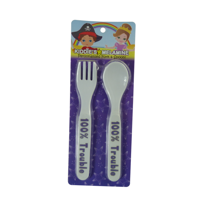 Childrens Melamine Cutlery Set - Generic Titles