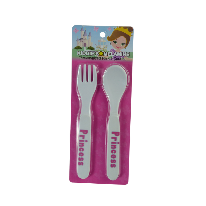 Childrens Melamine Cutlery Set - Girls Names