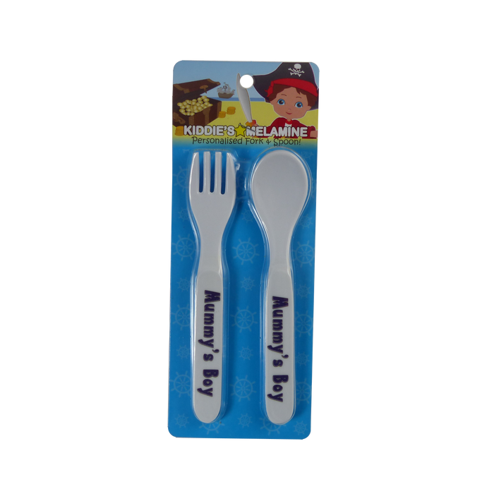 Childrens Melamine Cutlery Set - Boys Names