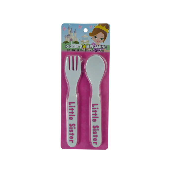Childrens Melamine Cutlery Set - Girls Names