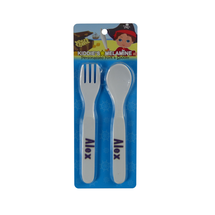 Childrens Melamine Cutlery Set - Boys Names