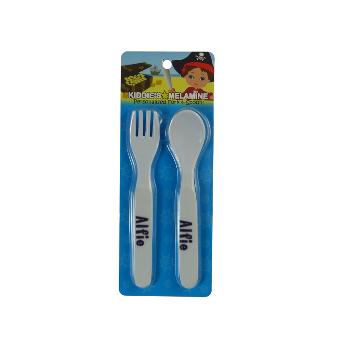 Childrens Melamine Cutlery Set - Boys Names