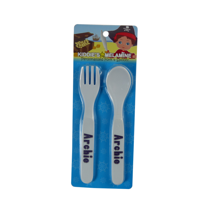 Childrens Melamine Cutlery Set - Boys Names