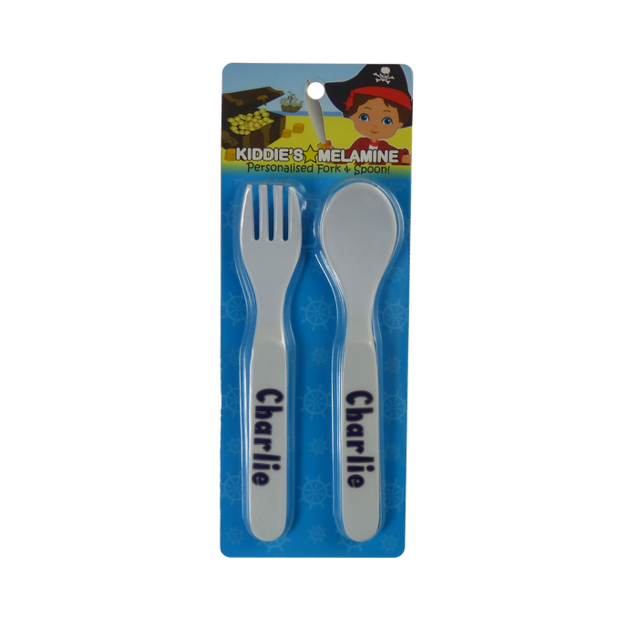 Childrens Melamine Cutlery Set - Boys Names
