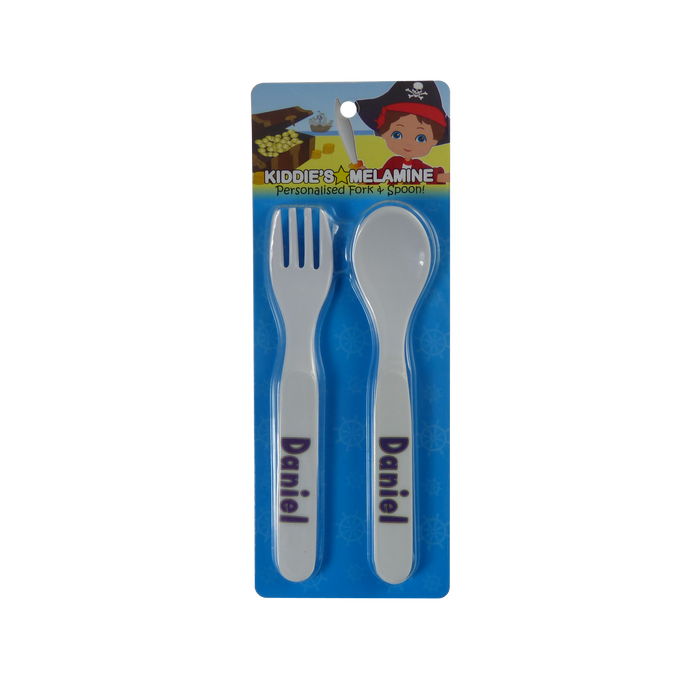 Childrens Melamine Cutlery Set - Boys Names