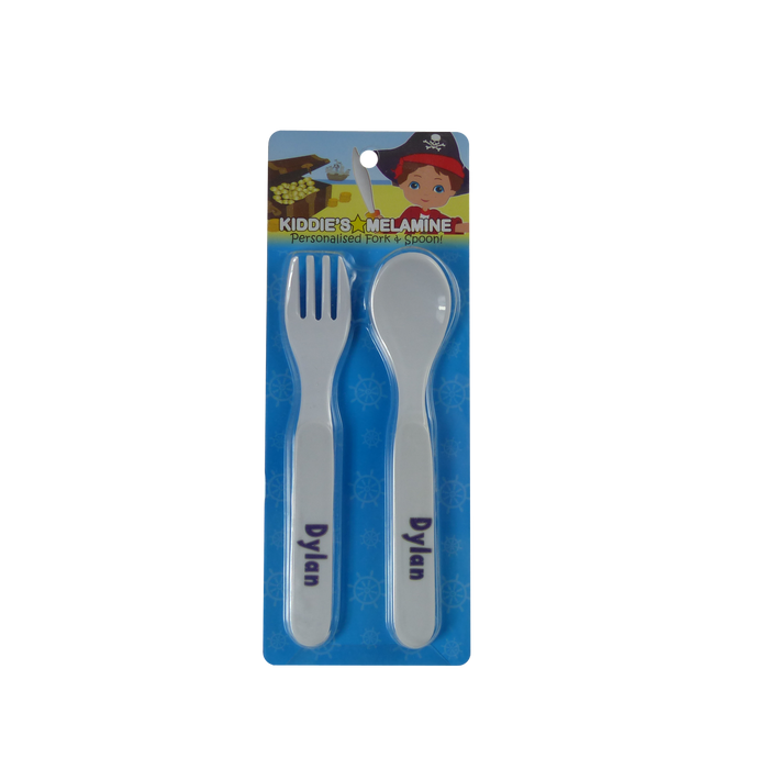 Childrens Melamine Cutlery Set - Boys Names