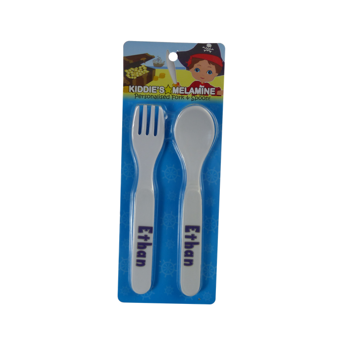 Childrens Melamine Cutlery Set - Boys Names
