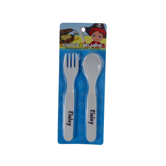 Childrens Melamine Cutlery Set - Boys Names