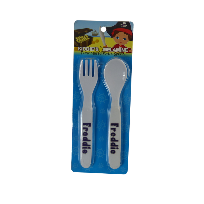 Childrens Melamine Cutlery Set - Boys Names