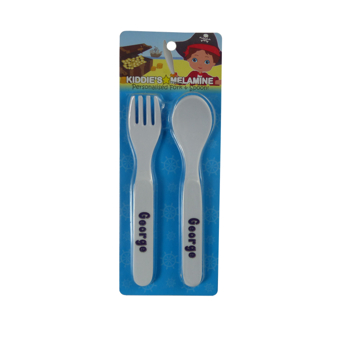 Childrens Melamine Cutlery Set - Boys Names