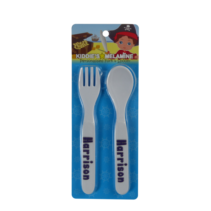 Childrens Melamine Cutlery Set - Boys Names