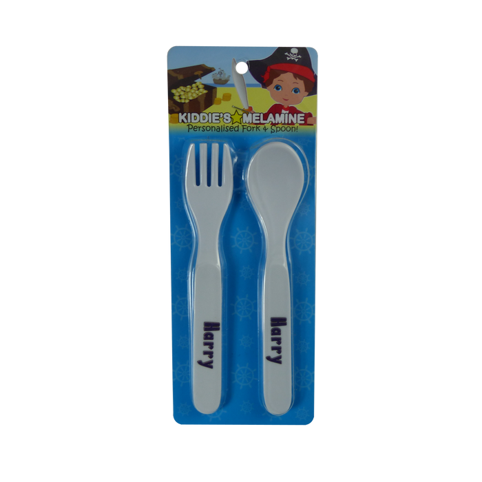Childrens Melamine Cutlery Set - Boys Names