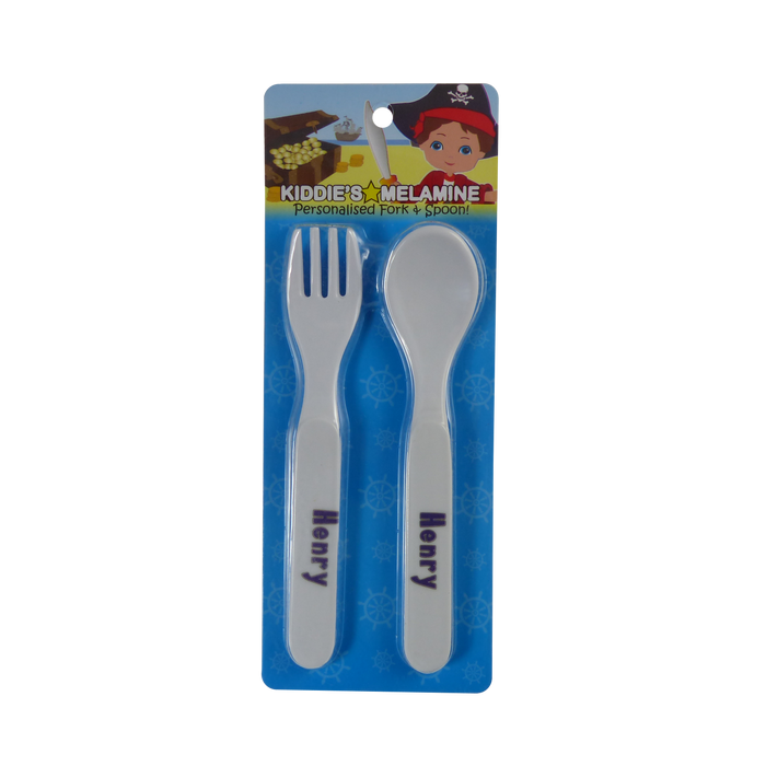 Childrens Melamine Cutlery Set - Boys Names