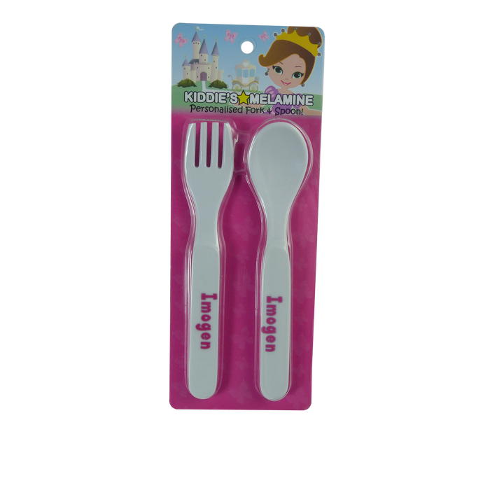 Childrens Melamine Cutlery Set - Girls Names