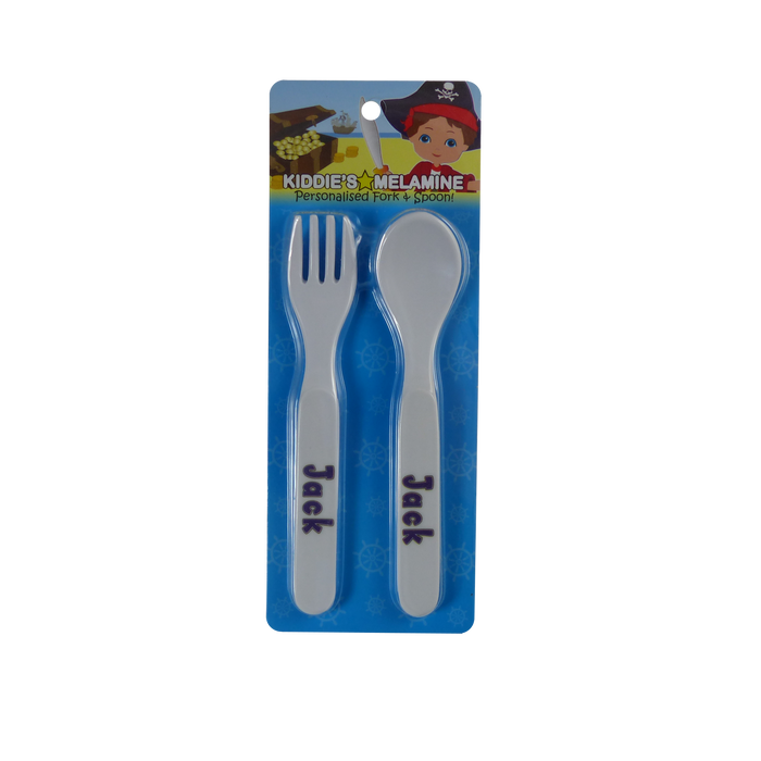 Childrens Melamine Cutlery Set - Boys Names
