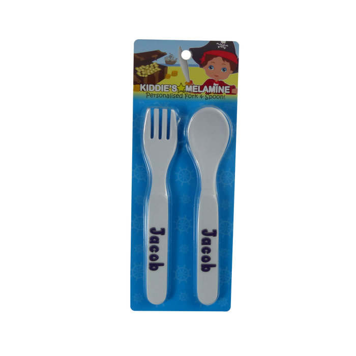 Childrens Melamine Cutlery Set - Boys Names