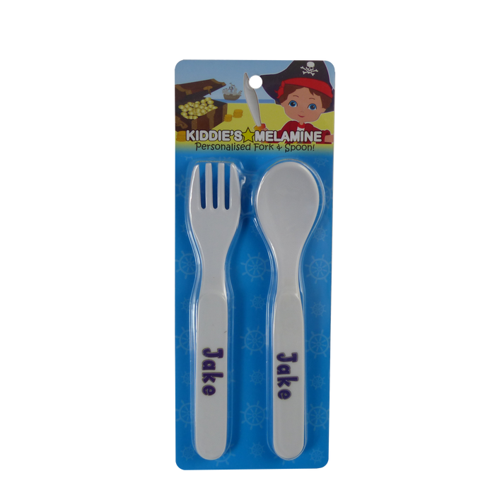 Childrens Melamine Cutlery Set - Boys Names