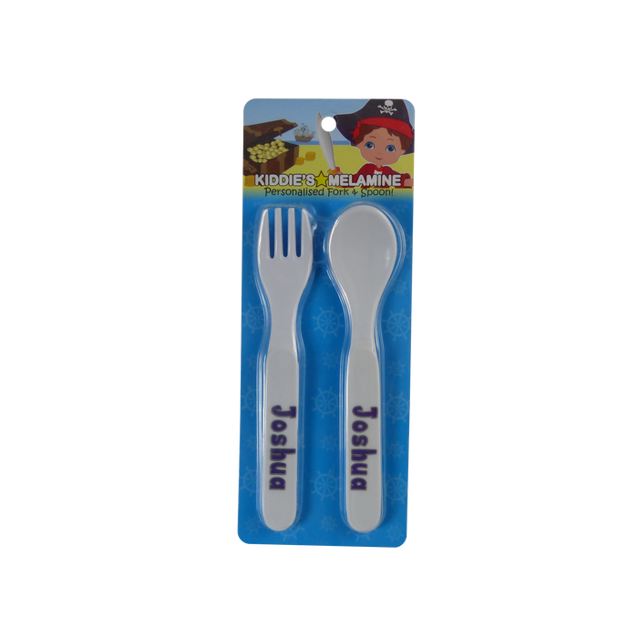 Childrens Melamine Cutlery Set - Boys Names